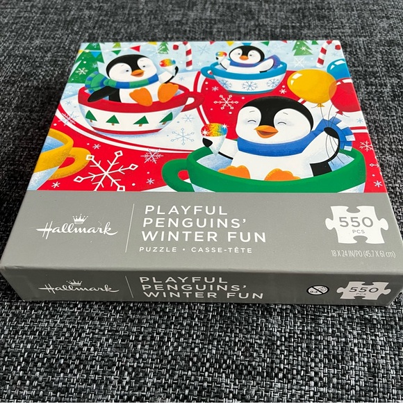 NIB Hallmark Twirly Penguins 550 Piece Puzzle - Picture 3 of 5